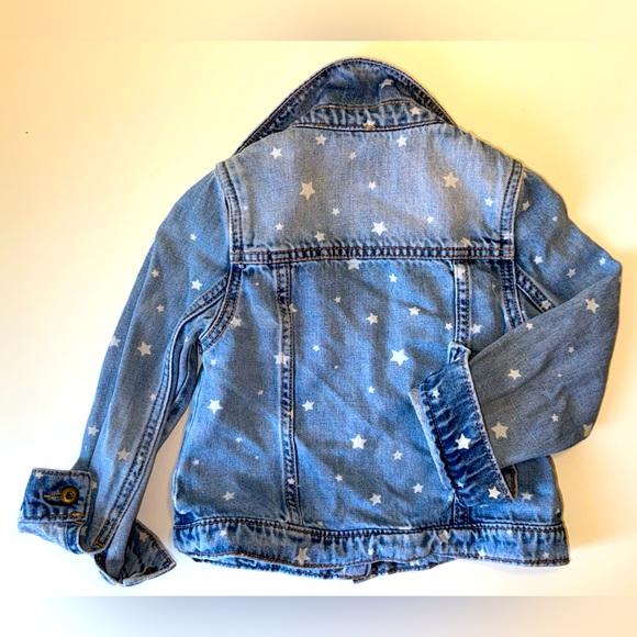 GAP KIDS DENIM JACKET STAR PRINT SZ 4T - Picture 5 of 8
